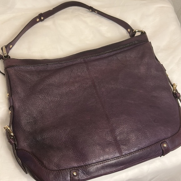 Etienne Aigner Purple Shoulder Hobo Bag - Picture 2 of 9